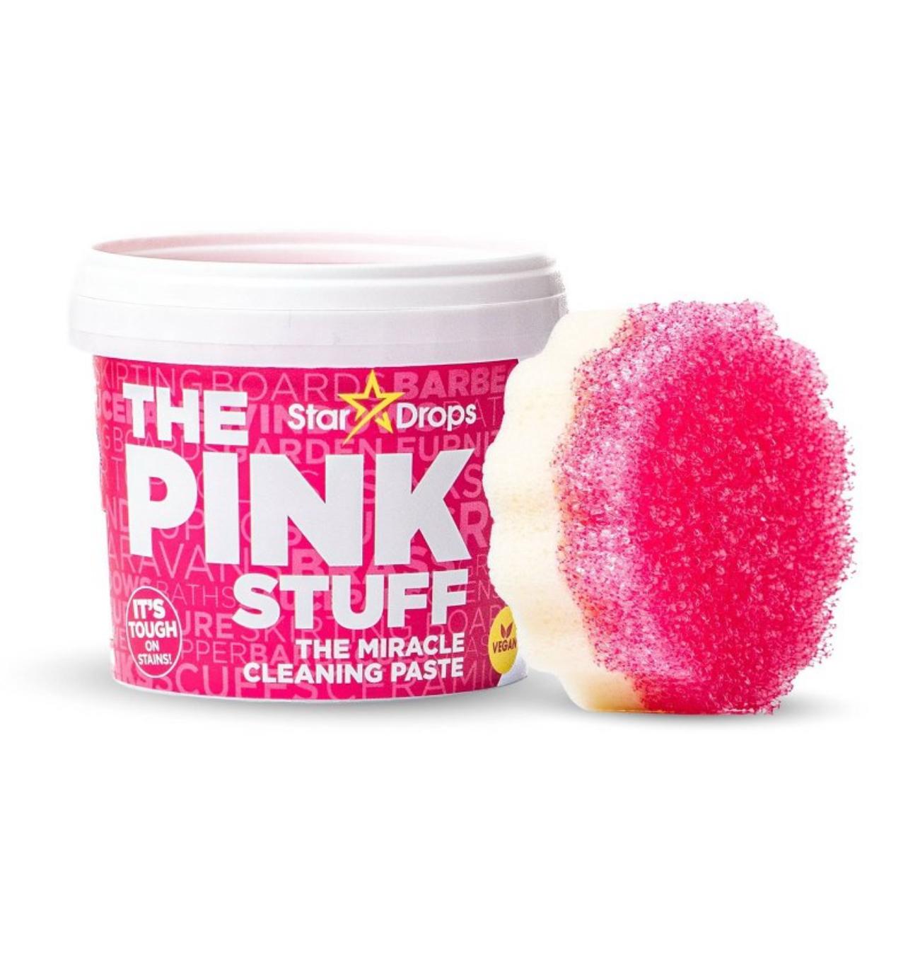 The Pink Stuff Miracle Cleaning Paste with Dual-Sided Sponge Squeezy - Bellso